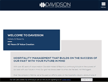 Tablet Screenshot of davidsonhotels.com